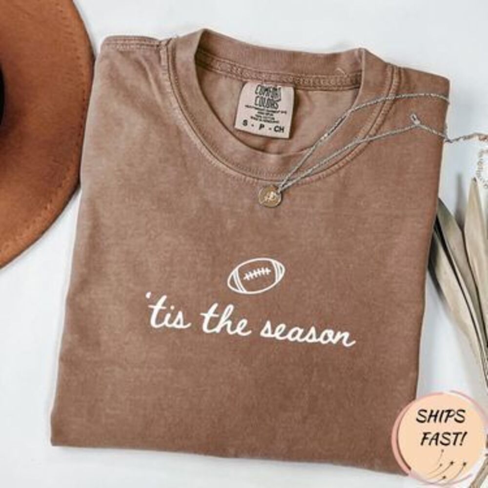 Football Shirt Comfort Colors®, Tis the Season Shirt, Football Season Shirt, Ga…